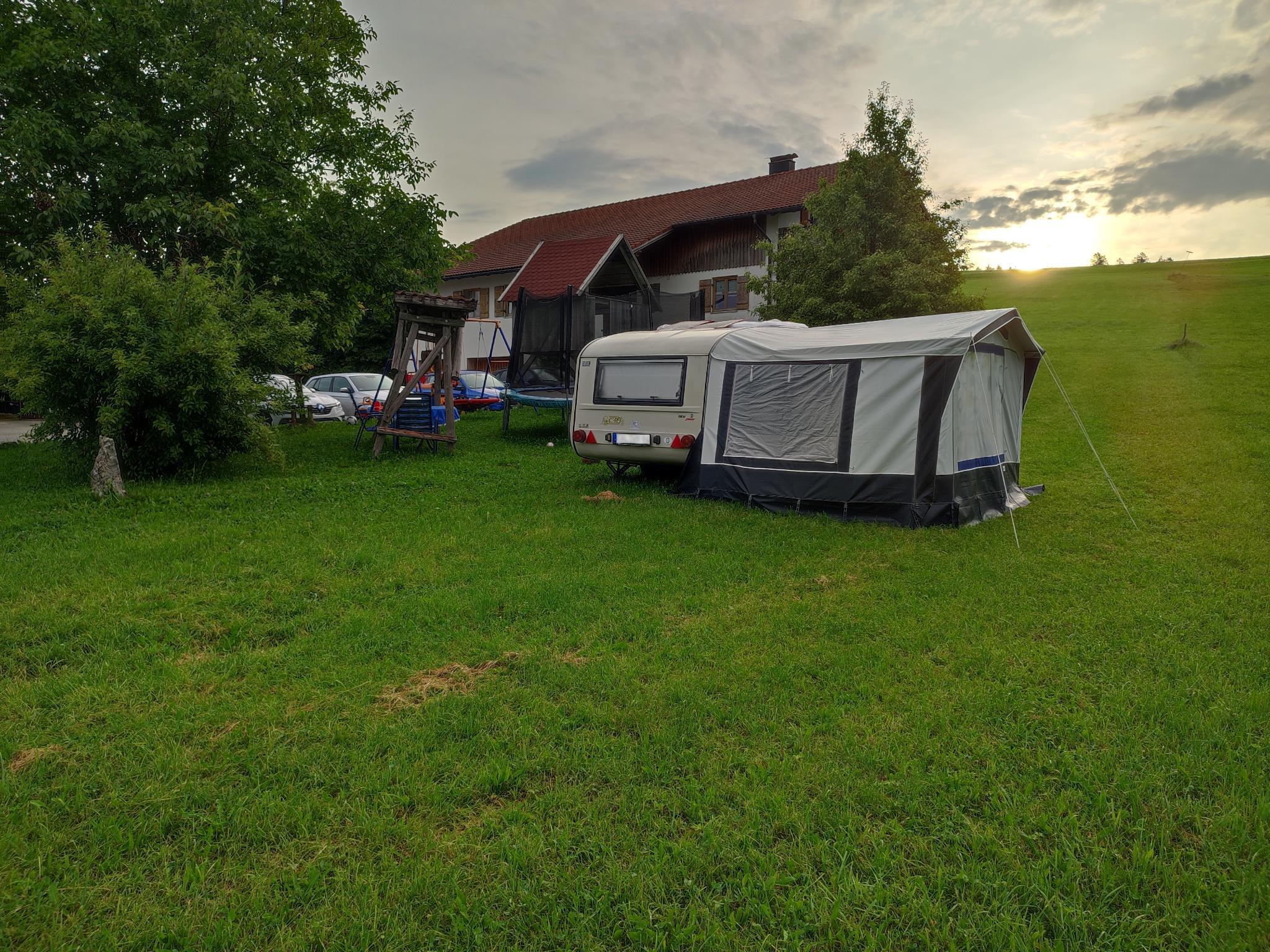 Camping auf dem Bauernhof im Allgäu